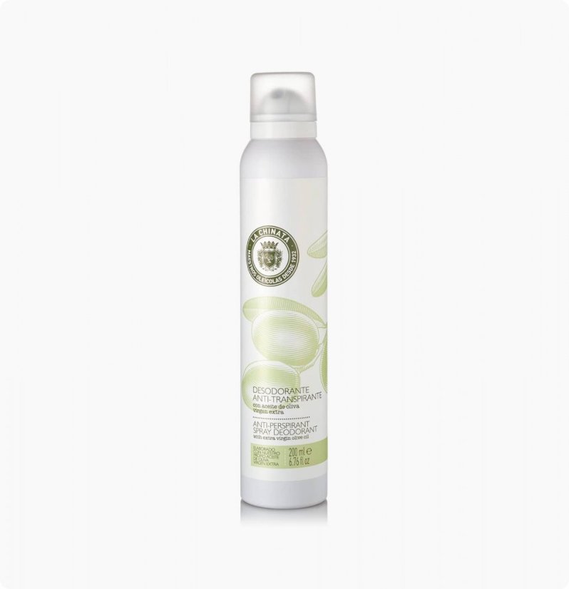 Deodorant ve spreji s extra panenským olivovým olejem
